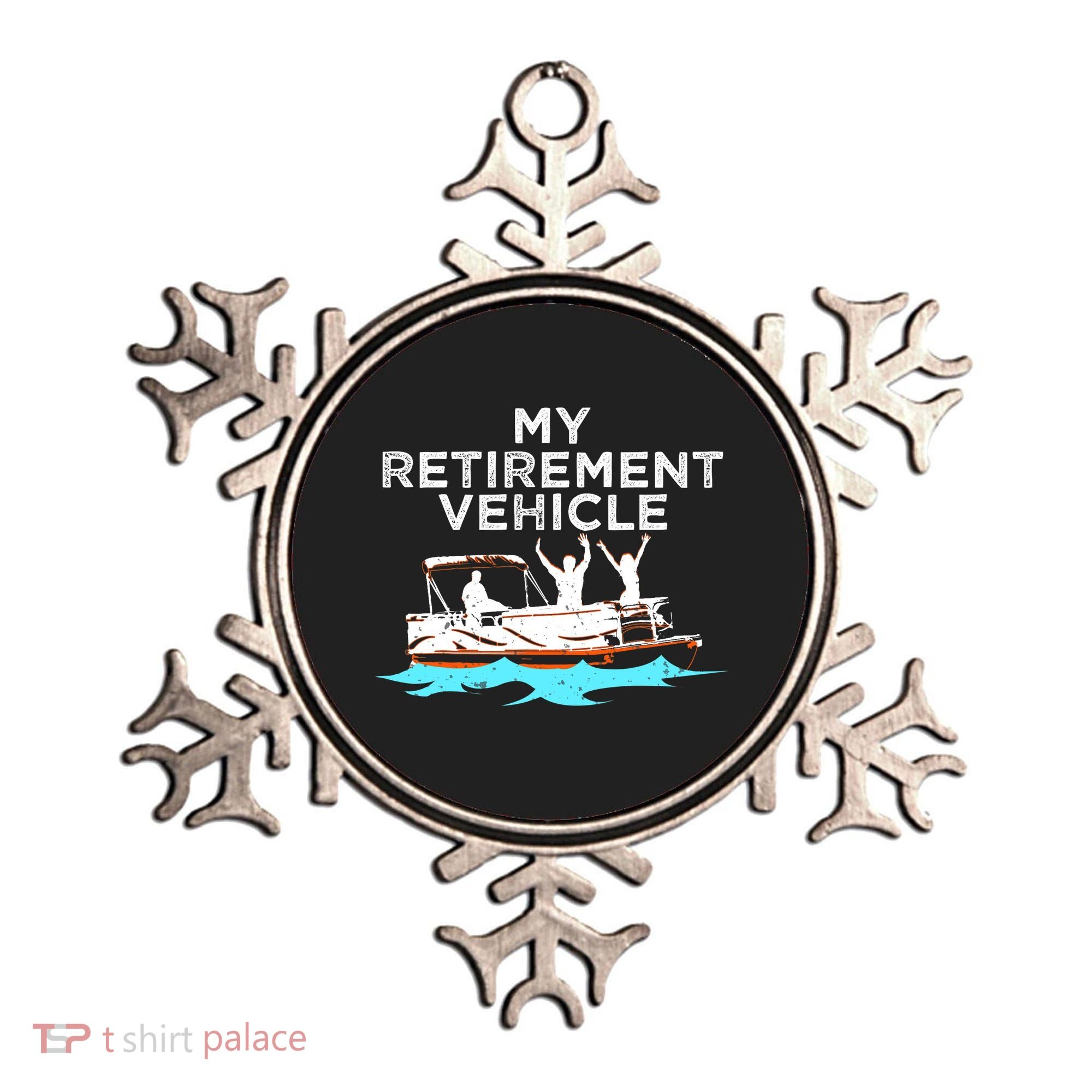 My Retirement Vehicle Funny Pontoon Boat Boating Gift Idea Ornament