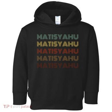 Matisyahu Retro Vintage Style Black Matisyahu Toddler Hoodie