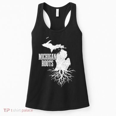 Michigan Roots Vintage Pride State Map Gift Women's Tank Top