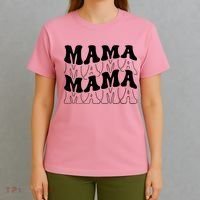 Mama Retro Vintage Cute Gift T-Shirt thumb 4