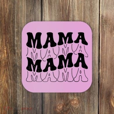 Mama Retro Vintage Cute Gift Coaster
