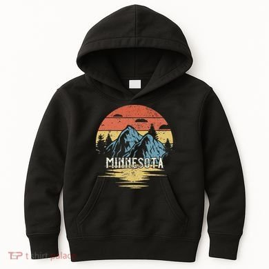 Minnesota Retro Vintage Kids Hoodie