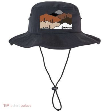 Montana Retro Vintage Mountain Outdoors State Graphic Bucket Hat