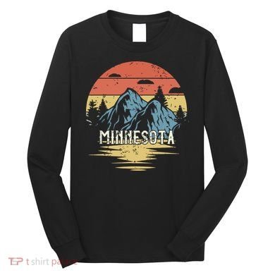 Minnesota Retro Vintage Long Sleeve Shirt