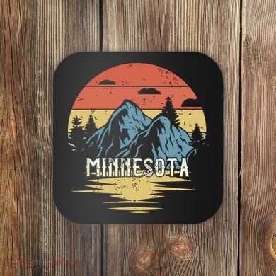 Minnesota Retro Vintage Coaster