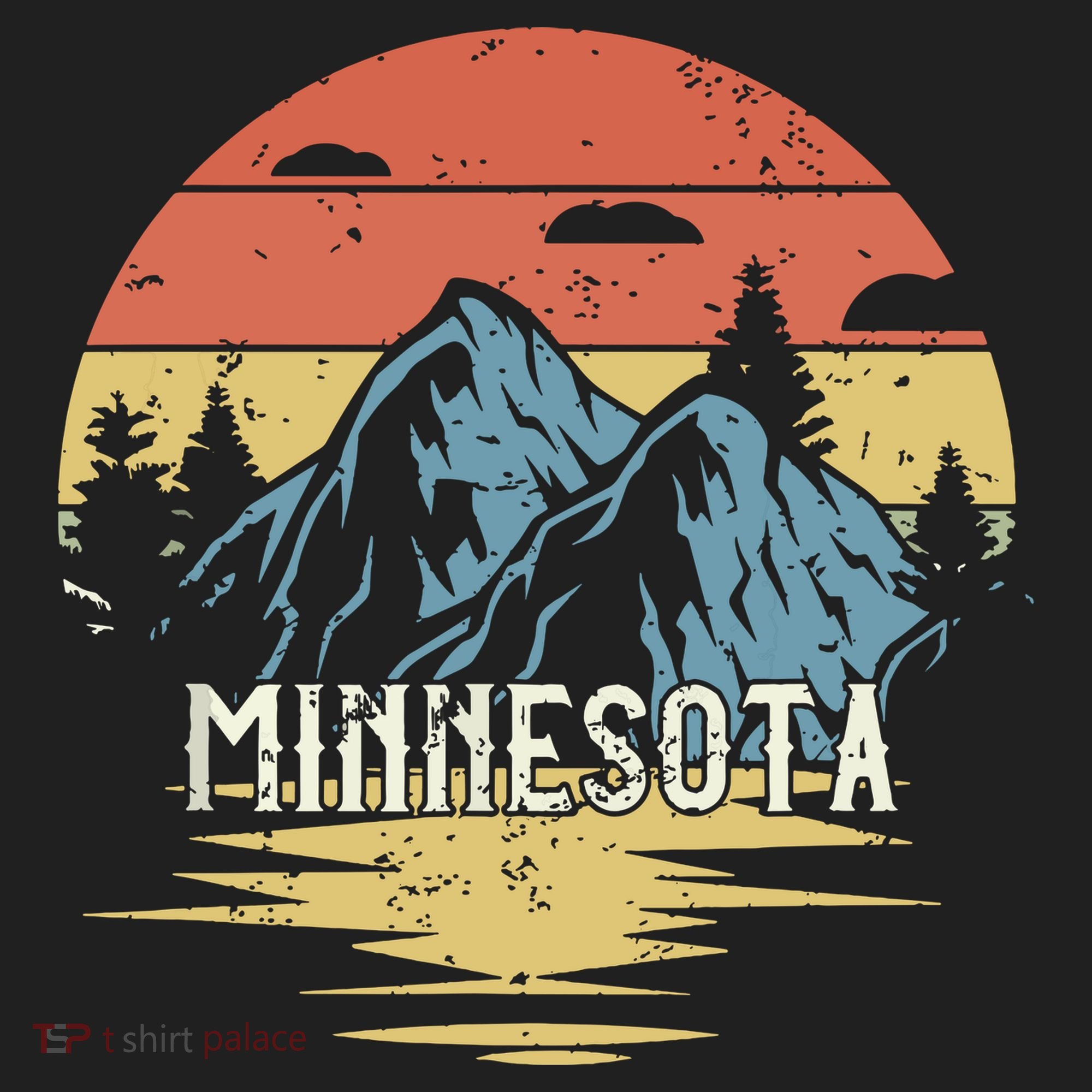 Minnesota Retro Vintage Golf Towel