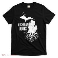 Michigan Roots Vintage Pride State Map Gift T-Shirt thumb 0
