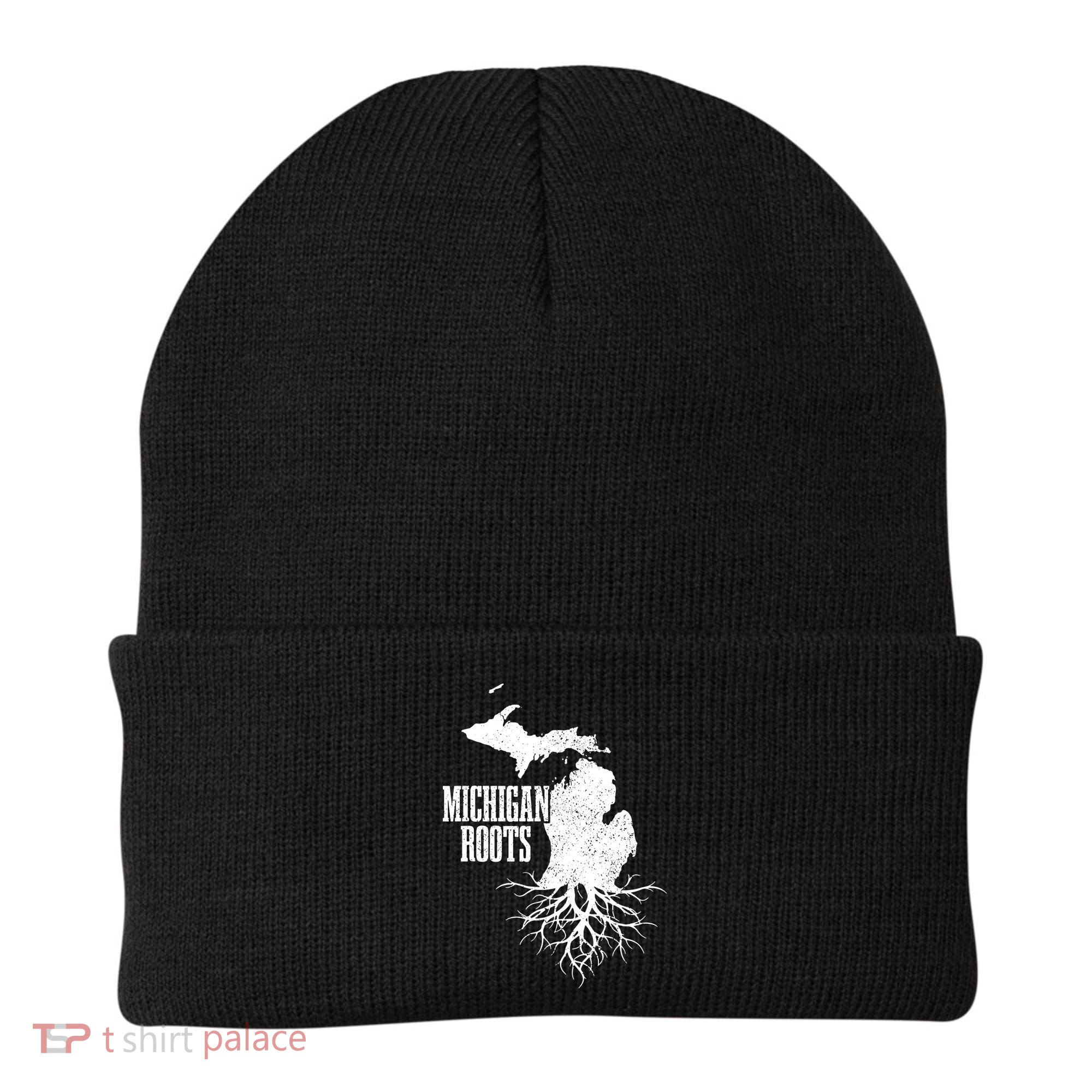 Michigan Roots Vintage Pride State Map Gift Beanie