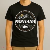 Montana Retro Vintage Mountain Outdoors State T-Shirt thumb 3