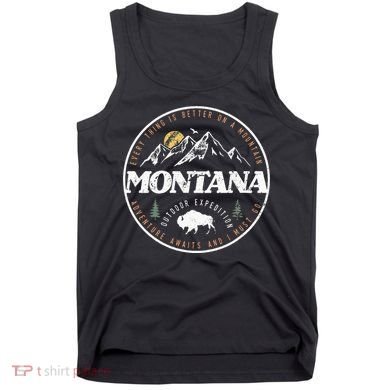 Montana Retro Vintage Mountain Outdoors State Tank Top