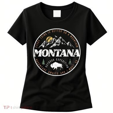 Montana Retro Vintage Mountain Outdoors State Women's T-Shirt