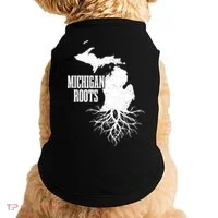 Michigan Roots Vintage Pride State Map Doggie Tank thumb 0