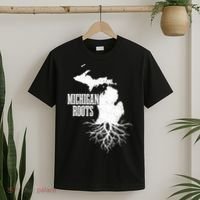 Michigan Roots Vintage Pride State Map T-Shirt thumb 2