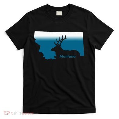 Montana Retro Vintage Outdoors Mountain Graphic Design T-Shirt