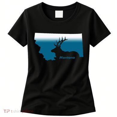 Montana Retro Vintage Outdoors Mountain Graphic Design Women's T-Shirt