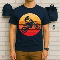 Motocross Retro Vintage Dirt Bike T-Shirt thumb 6