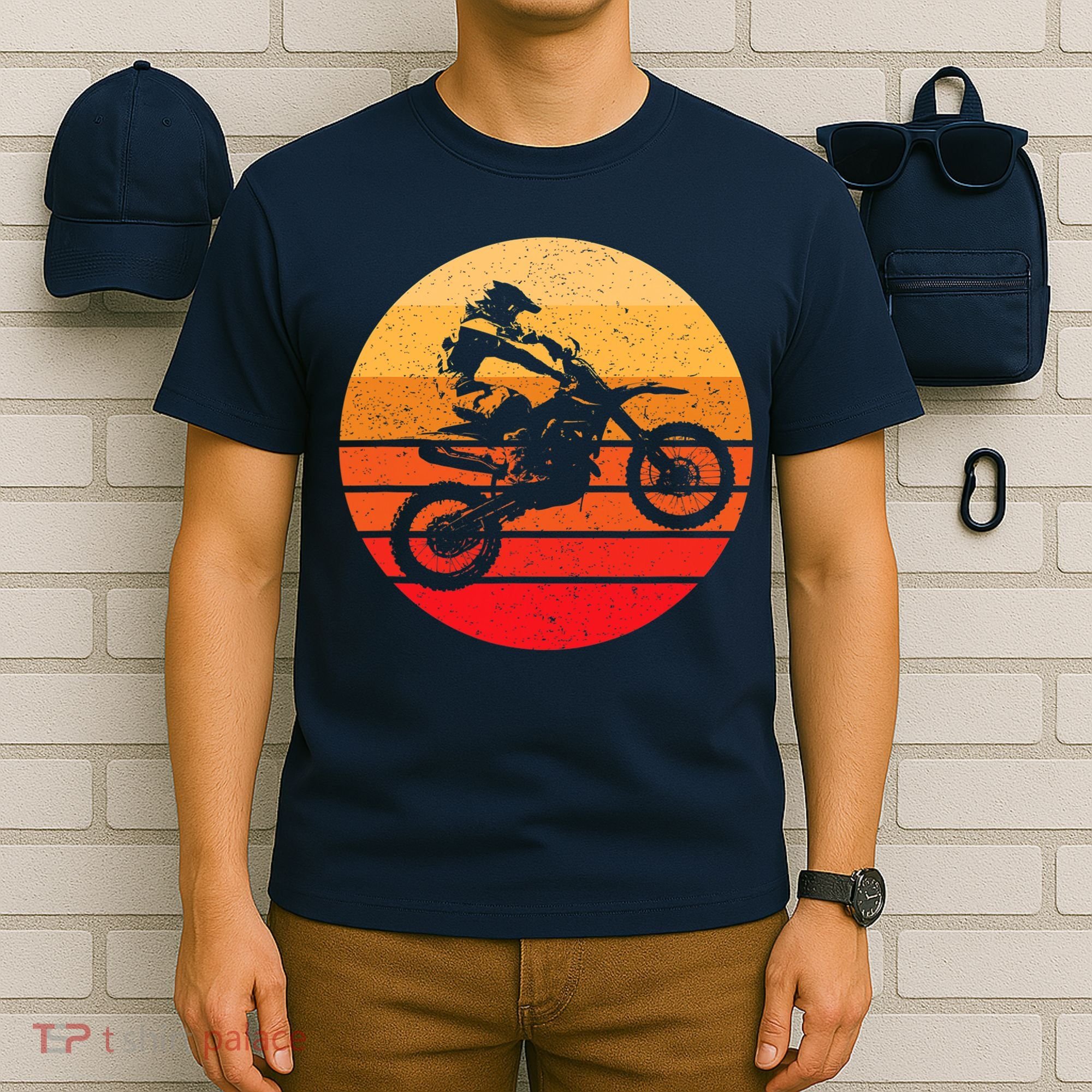 Motocross Retro Vintage Dirt Bike T-Shirt