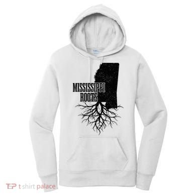 Mississippi Roots Vintage Usa Patriotic Pride State Map Women's Hoodie