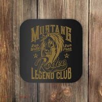 Mustang Run Wild Run Free Rodeo Legend Club Coaster thumb 0