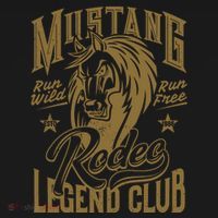 Mustang Run Wild Run Free Rodeo Legend Club Toddler Hoodie thumb 2