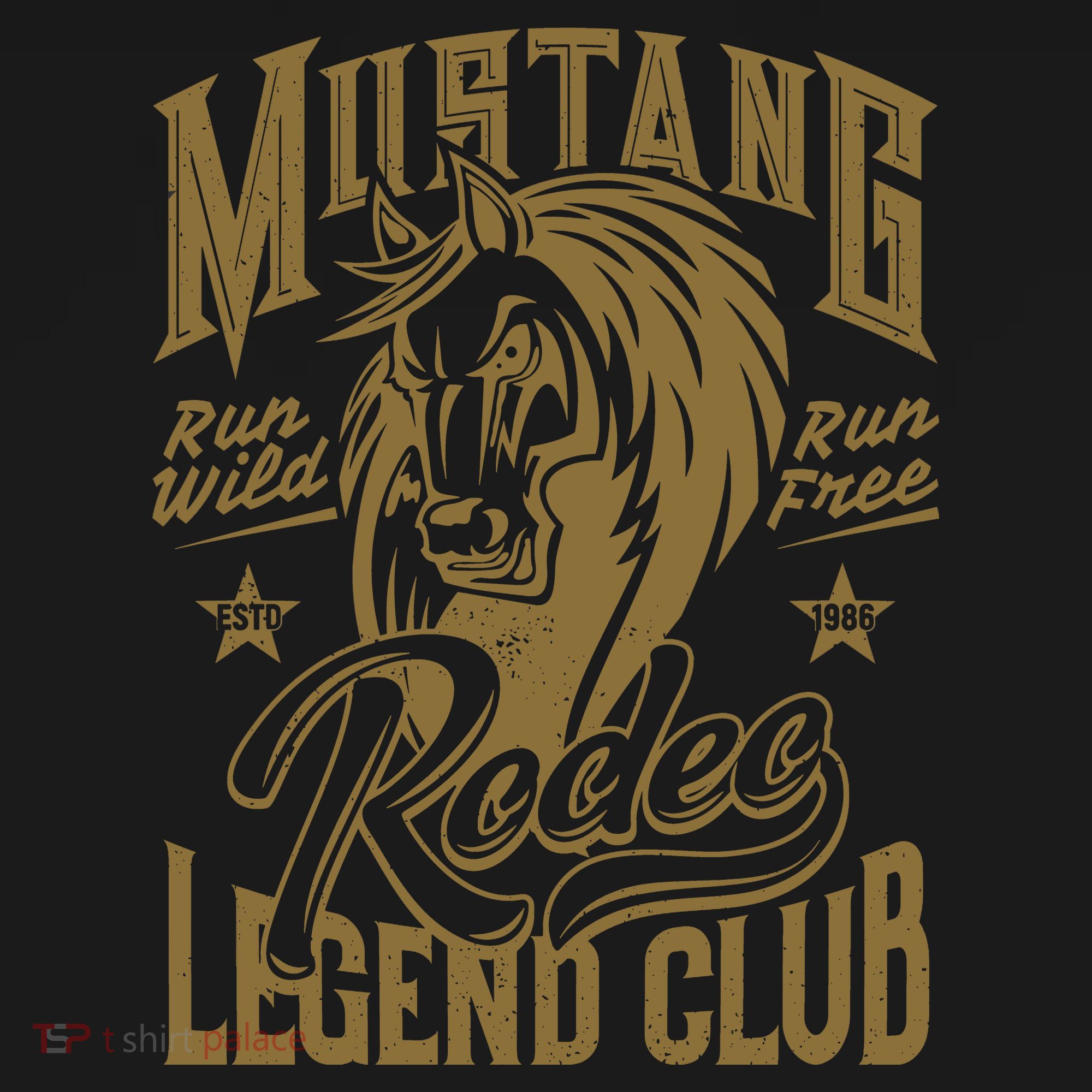 Mustang Run Wild Run Free Rodeo Legend Club Tote Bag