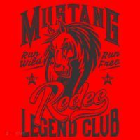 Mustang Run Wild Run Free Rodeo Legend Club Santa Hat thumb 1