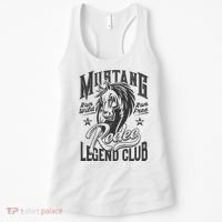 Mustang Run Wild Run Free Rodeo Legend Club Women's Tank Top thumb 0