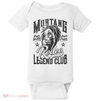Mustang Run Wild Run Free Rodeo Legend Club Baby Bodysuit thumb 0