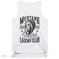 Mustang Run Wild Run Free Rodeo Legend Club Tank Top thumb 0