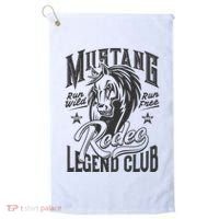 Mustang Run Wild Run Free Rodeo Legend Club Golf Towel thumb 0