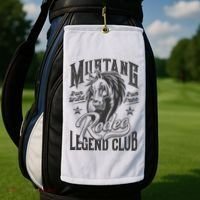 Mustang Run Wild Run Free Rodeo Legend Club Golf Towel thumb 2