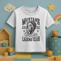 Mustang Run Wild Run Free Rodeo Legend Club Toddler T-Shirt thumb 3