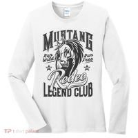 Mustang Run Wild Run Free Rodeo Legend Club Women's Long Sleeve Shirt thumb 0
