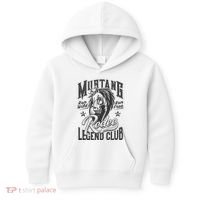 Mustang Run Wild Run Free Rodeo Legend Club Kids Hoodie thumb 0