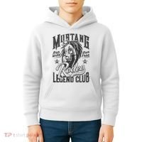 Mustang Run Wild Run Free Rodeo Legend Club Kids Hoodie thumb 4