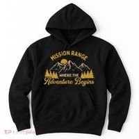 Mission Range Where The Adventure Begin Hiking Moutain Hoodie thumb 0