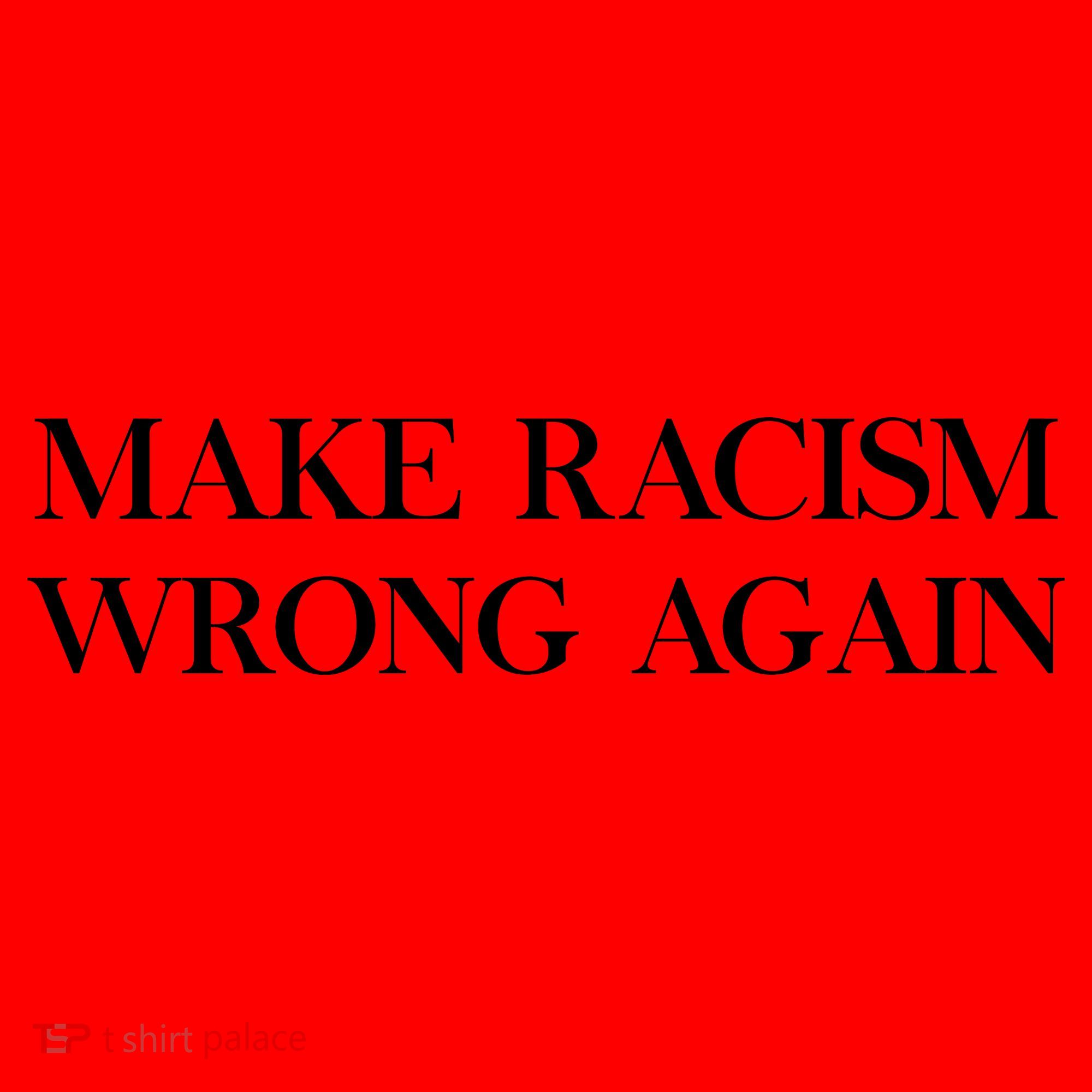 MAKE RACISM WRONG AGAIN Politics Resist Message Santa Hat