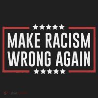 Make Racism Wrong Again Anti Hate Resist Anti Trump Golf Towel thumb 3