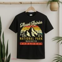 Mount Rainier Washington Vintage Retro National Park T-Shirt thumb 2