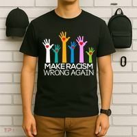 Make Racism Wrong Again Anti Trump Anti Hate T-Shirt thumb 6
