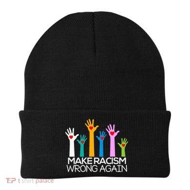 Make Racism Wrong Again Anti Trump Anti Hate Beanie
