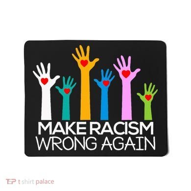 Make Racism Wrong Again Anti Trump Anti Hate Mousepad