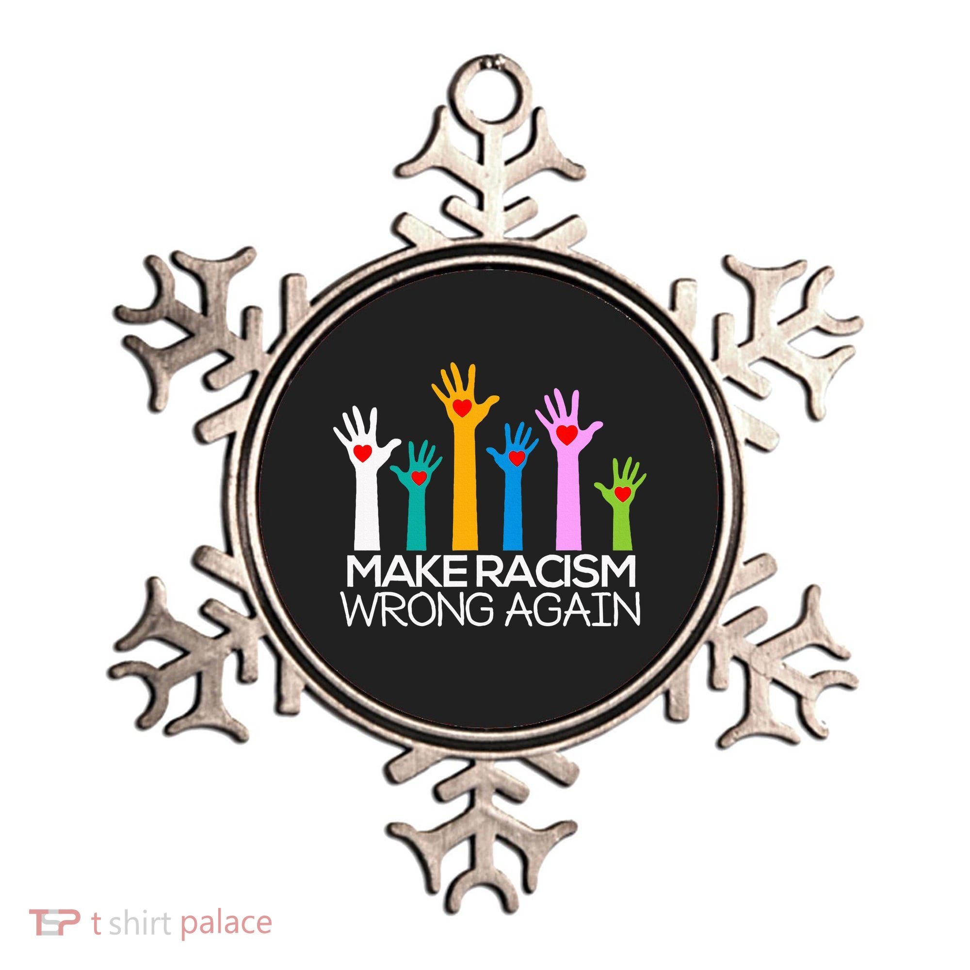 Make Racism Wrong Again Anti Trump Anti Hate Ornament