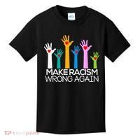 Make Racism Wrong Again Anti Trump Anti Hate Kids T-Shirt thumb 0