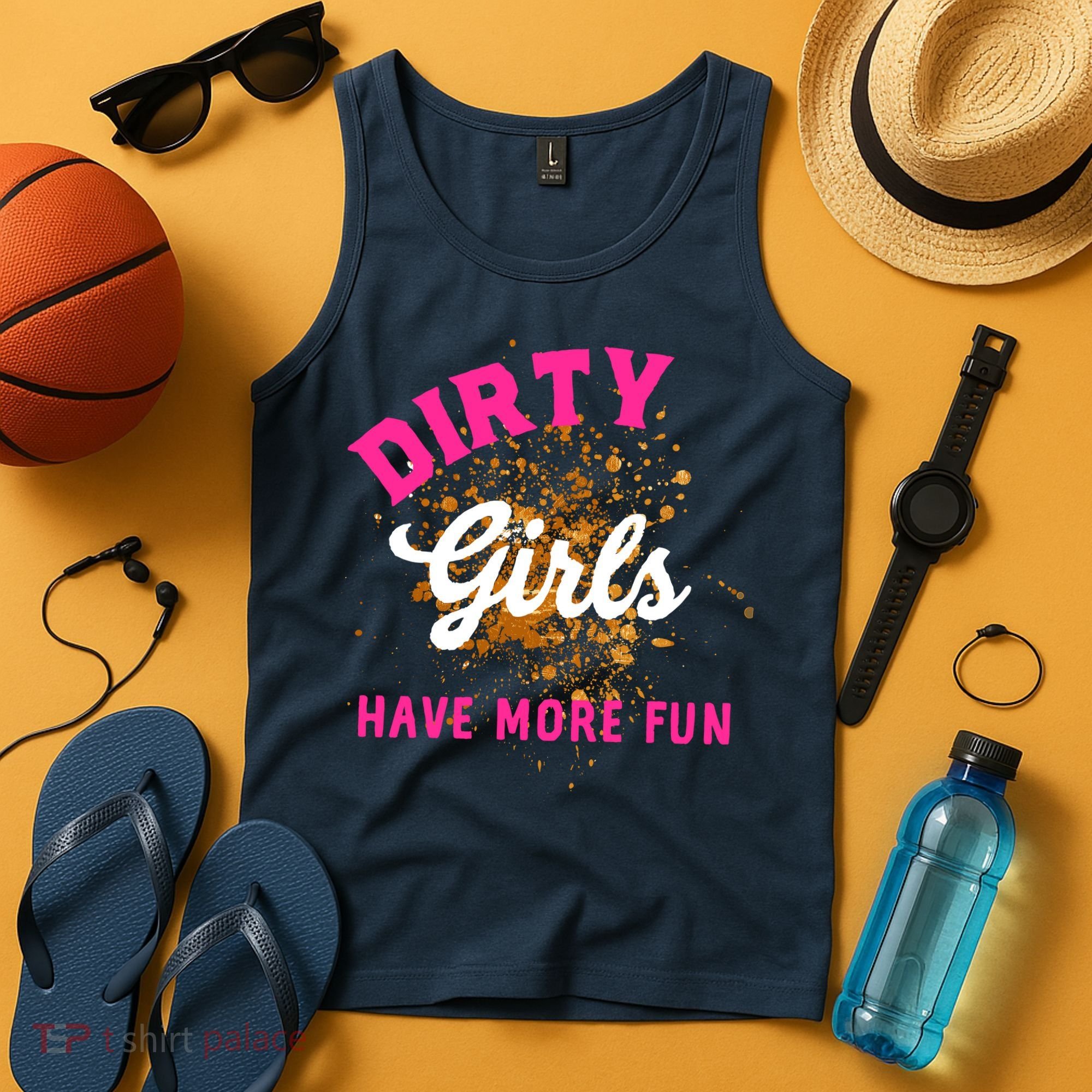 Mud Runs Wo 5k Mud Race Dirty Girl Have More Fun Tank Top