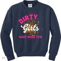 Mud Runs Wo 5k Mud Race Dirty Girl Have More Fun Kids Sweatshirt thumb 0