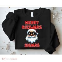 Merry Riz Z Mas Sigmas Santa Claus Merry Christmas Sweatshirt thumb 2