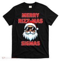 Merry Riz Z Mas Sigmas Santa Claus Merry Christmas T-Shirt thumb 0