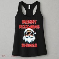 Merry Riz Z Mas Sigmas Santa Claus Merry Christmas Women's Tank Top thumb 3