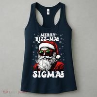 Merry Riz Z Mas Sigmas Funny Gen Alpha Xmas Santa Christmas Women's Tank Top thumb 3